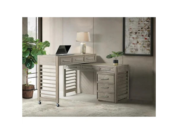 Swivel Desk Desks Brown
