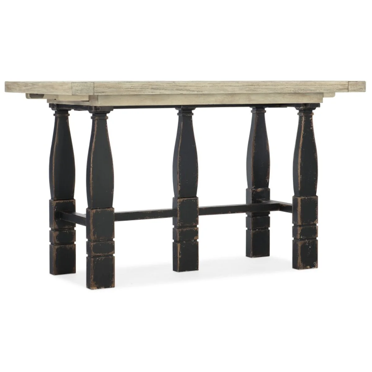 Ciao Bella Friendship Table- Flaky White/Black Dining Tables black 4