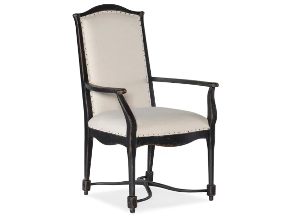 Ciao Bella Upholstered Back Arm Chair Chairs & Benches Beige