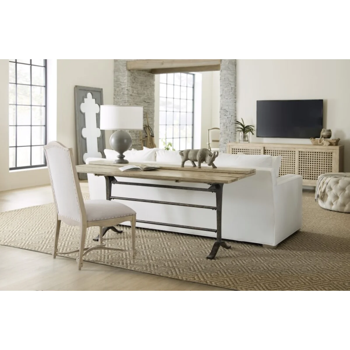 Ciao Bella Upholstered Back Side Chair Chairs & Benches Beige 8