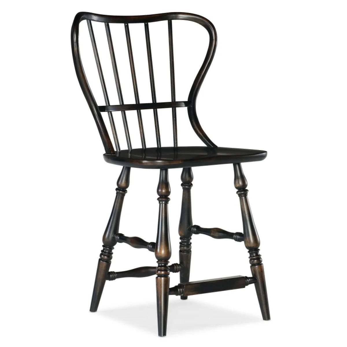 Ciao Bella Spindle Back Counter Stool-Black Barstools Barstools 4
