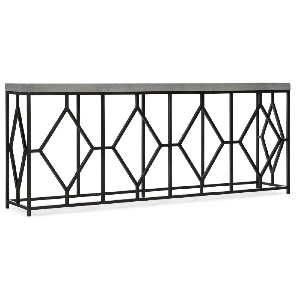 Ciao Bella Metal and Faux Concrete Console Table Console Tables black 4