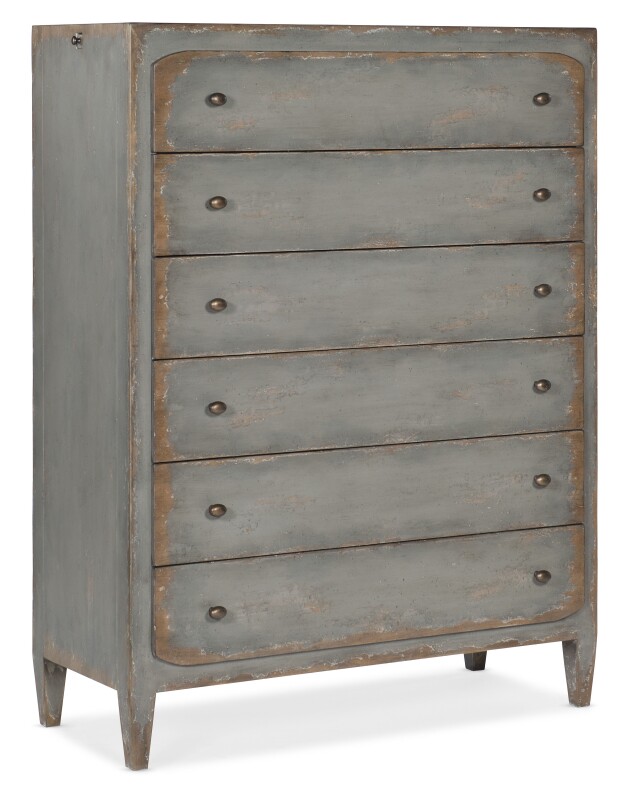 Ciao Bella Six-Drawer Chest- Speckled Gray Chests Chests 4 Ciao Bella Six-Drawer Chest- Speckled Gray Chests Chests 4