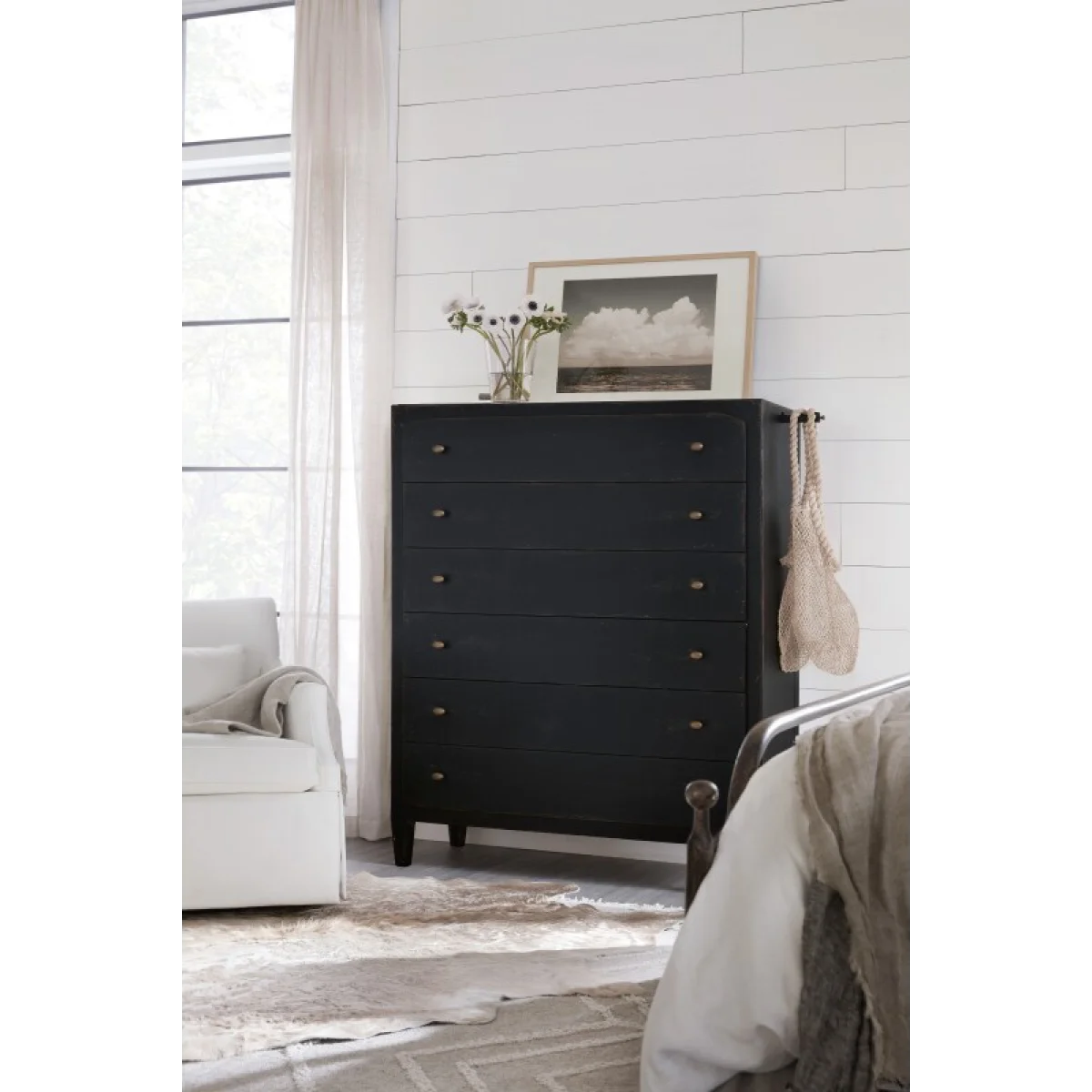 Ciao Bella Six-Drawer Chest- Black Chests black 8