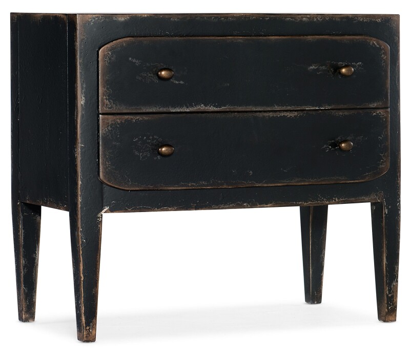 Ciao Bella Two-Drawer Nightstand- Black Nightstands black 12 Ciao Bella Two-Drawer Nightstand- Black Nightstands black 12