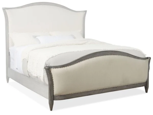 Bedroom Ciao Bella 5/0 Upholstered Footboard- Speckled Gray Bed Parts Bed Parts 4