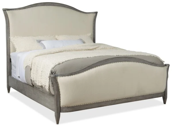 Ciao Bella Cal King Upholstered Bed- Speckled Gray Beds Beds