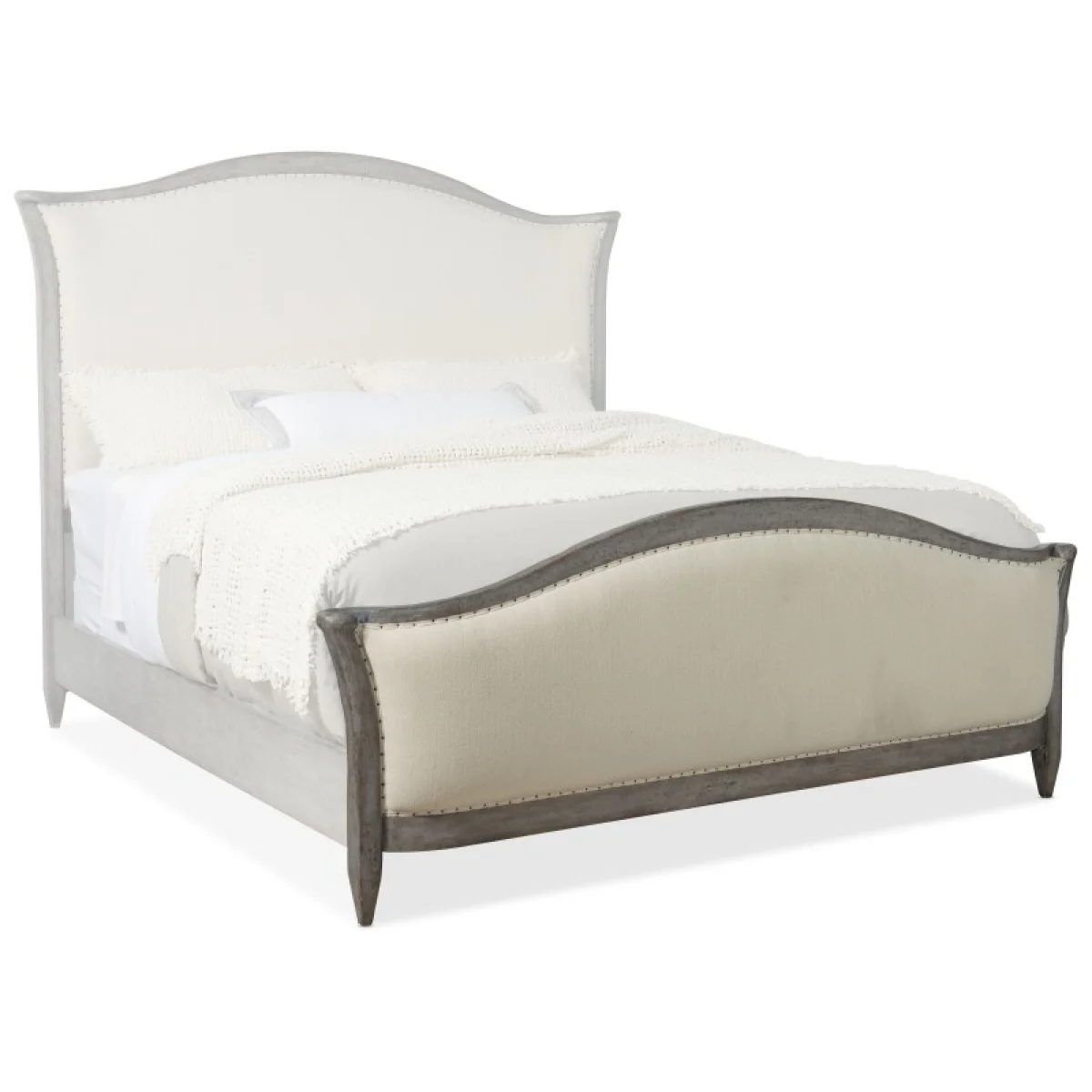 Ciao Bella Cal King Upholstered Bed- Speckled Gray Beds Beds 9