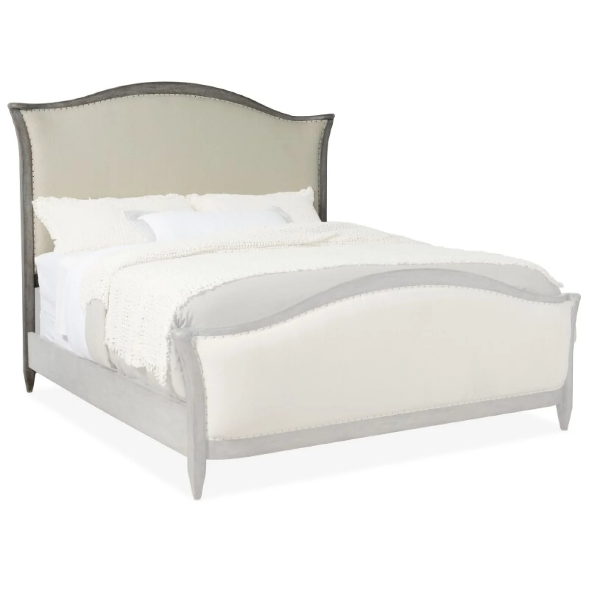 Ciao Bella King Upholstered Bed- Speckled Gray Beds Beds 8