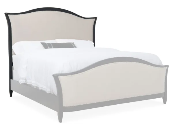 Bedroom Ciao Bella 6/0-6/6 Upholstered Headboard- Black Bed Parts Bed Parts