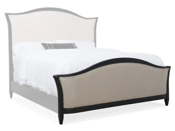 Bedroom Ciao Bella 6/0-6/6 Upholstered Footboard- Black Bed Parts Bed Parts
