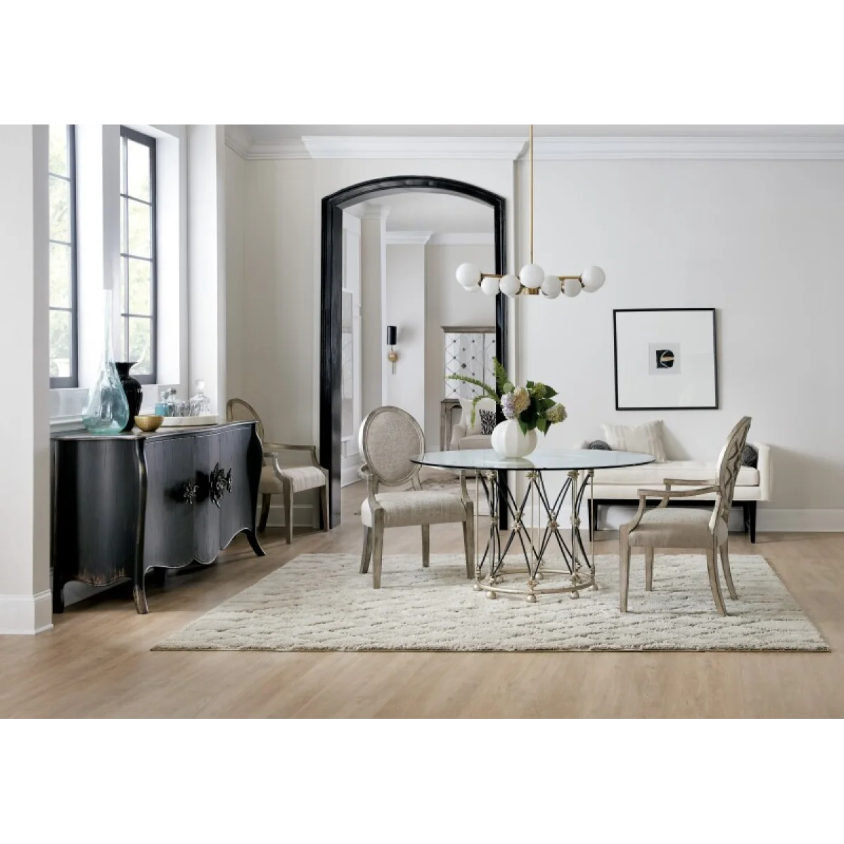 Sanctuary 2 Casual Dining Sanctuary Pirouette Dining Table Base Dining Tables black 7