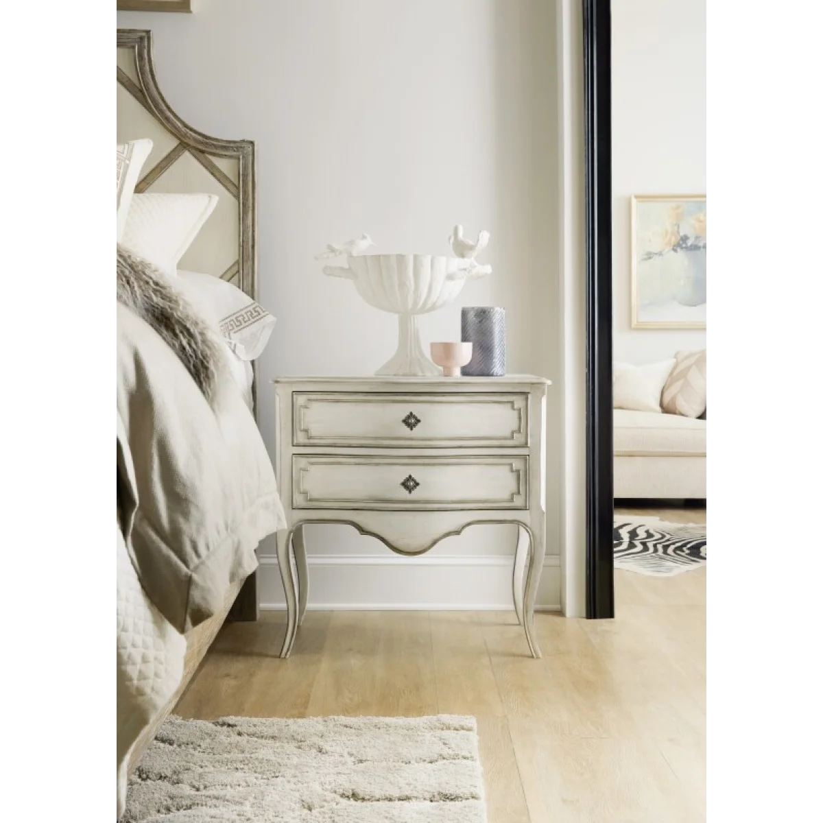Sanctuary 2 Sanctuary Coco En Blanc Nightstand Nightstands Cream 9