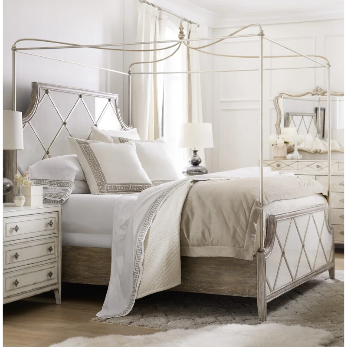 Sanctuary 2 Sanctuary Diamont Canopy King Panel Bed Beds Beds 12