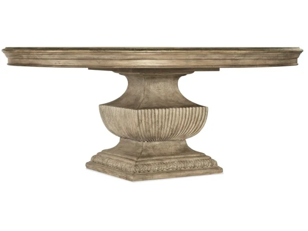 Castella 72in Round Urn Table Dining Tables Brown