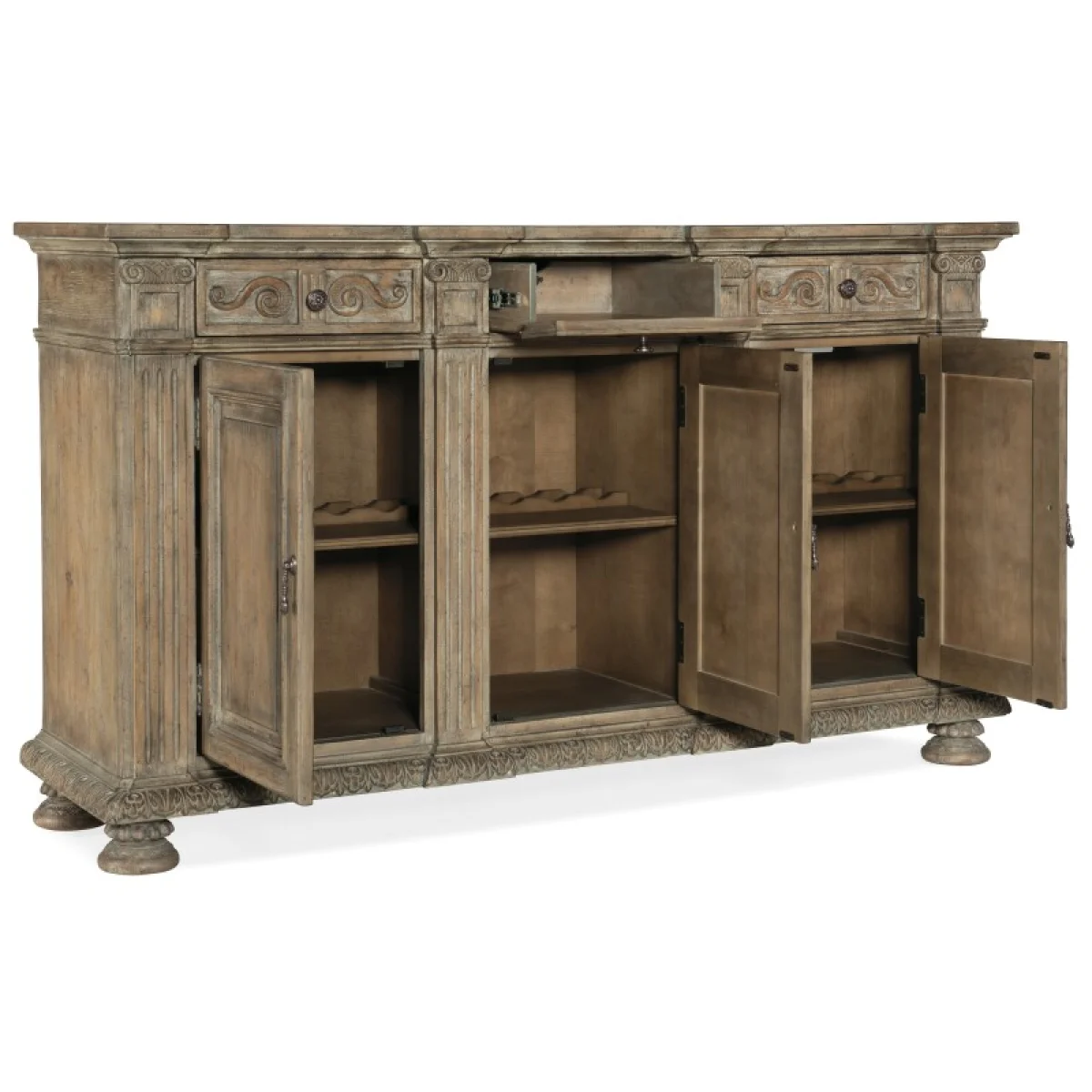 Castella 72in Credenza Dining Storage Brown 7