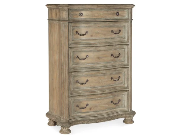 Castella Five Drawer Chest Chests Brown
