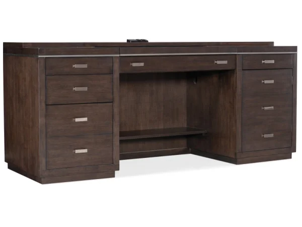 Work Your Way House Blend Computer Credenza Desks Brown