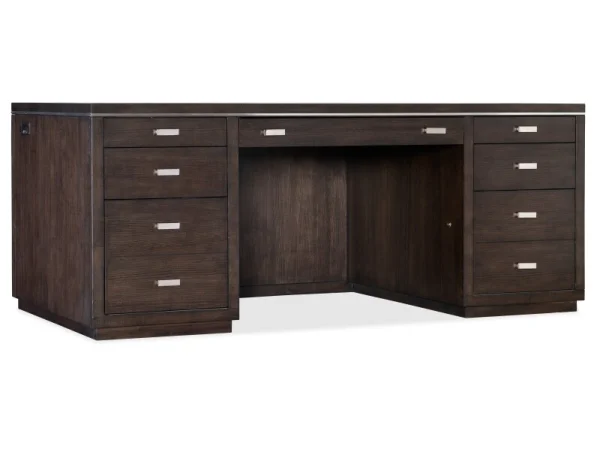 Work Your Way House Blend Executive Desk Desks Brown