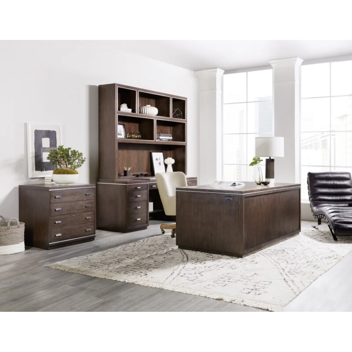 Work Your Way House Blend Executive Desk Desks Brown 11