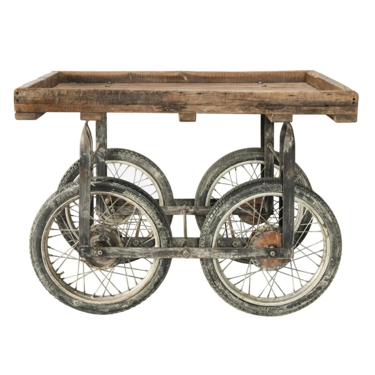 Wd Cart On Wheel Console Tables Brown 6