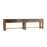 Ezra Reclaimed Wood 6dwr Console Table Console Tables Brown 19