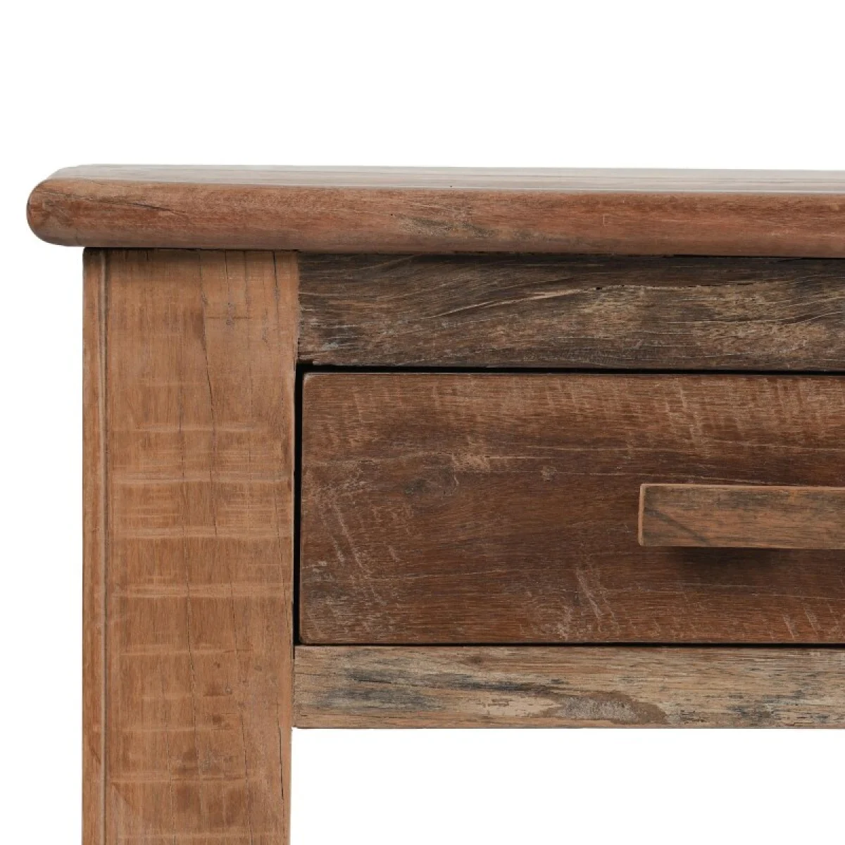 Ezra Reclaimed Wood 6dwr Console Table Console Tables Brown 10