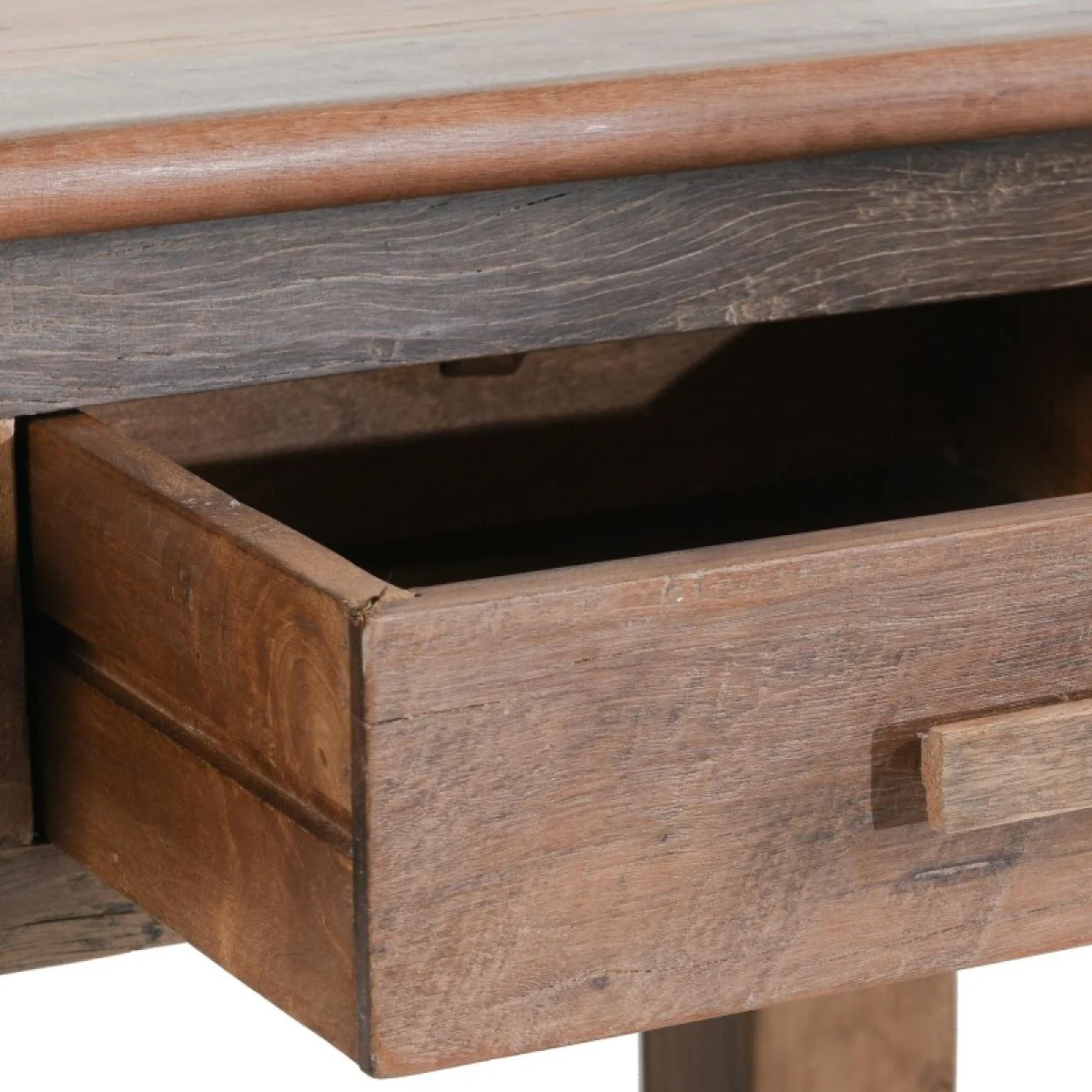 Ezra Reclaimed Wood 6dwr Console Table Console Tables Brown 11