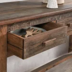 Ezra Reclaimed Wood 6dwr Console Table Console Tables Brown 29