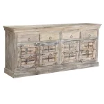 Alta 89in 4dr 4dwr Sideboard Bleached White Dining Storage Classic Home 7