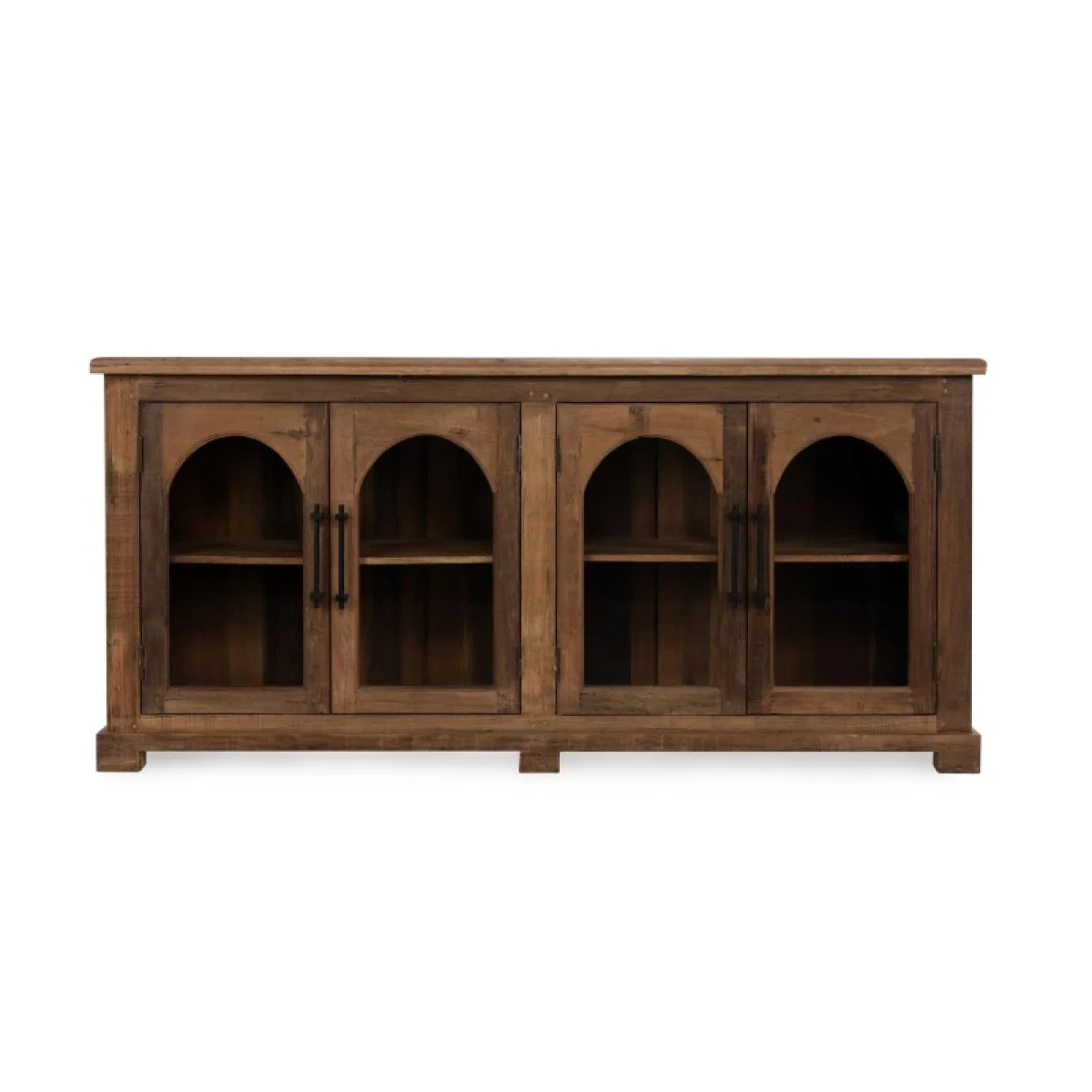 Zion Reclaimed Wood 4dr Cabinet Dining Storage Brown 6