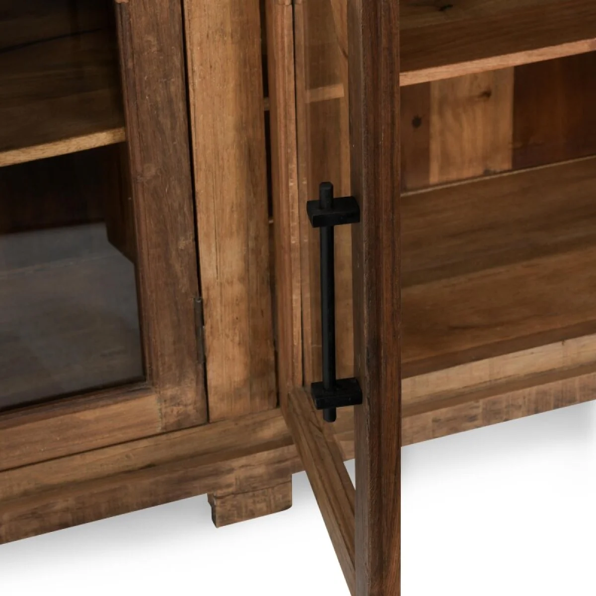 Zion Reclaimed Wood 4dr Cabinet Dining Storage Brown 10