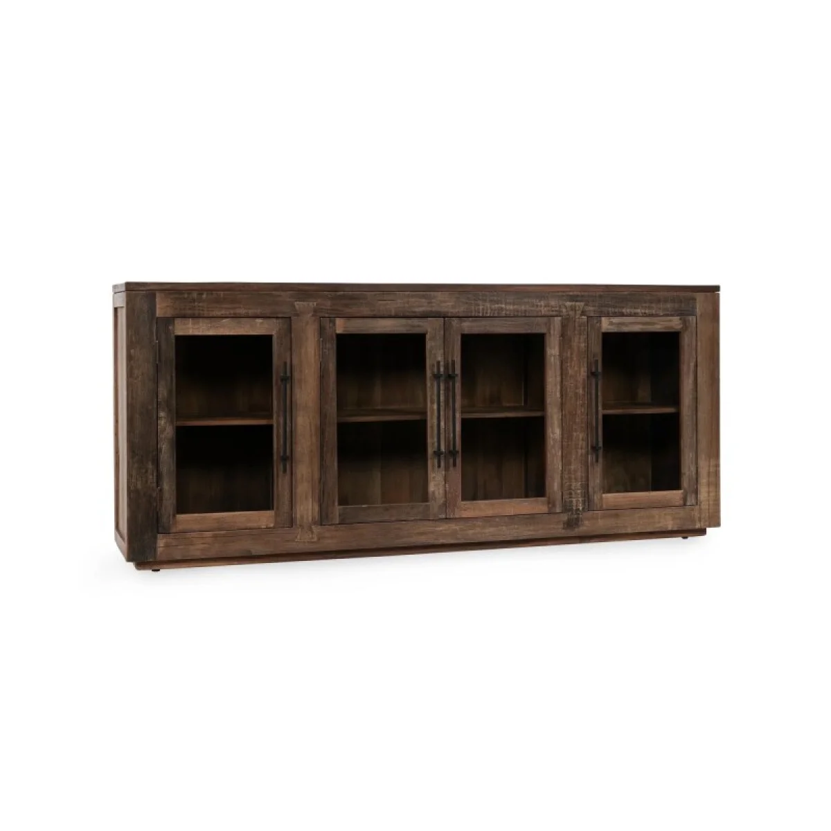Jett Reclaimed Wood 4dr Cabinet Dining Storage Brown 4