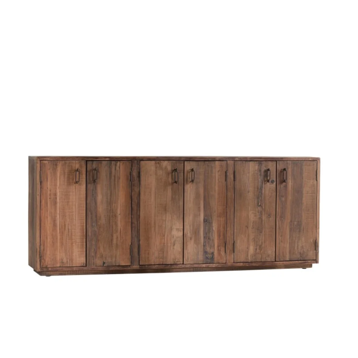Cleo Reclaimed Wood 6dr Cabinet Dining Storage Brown 4
