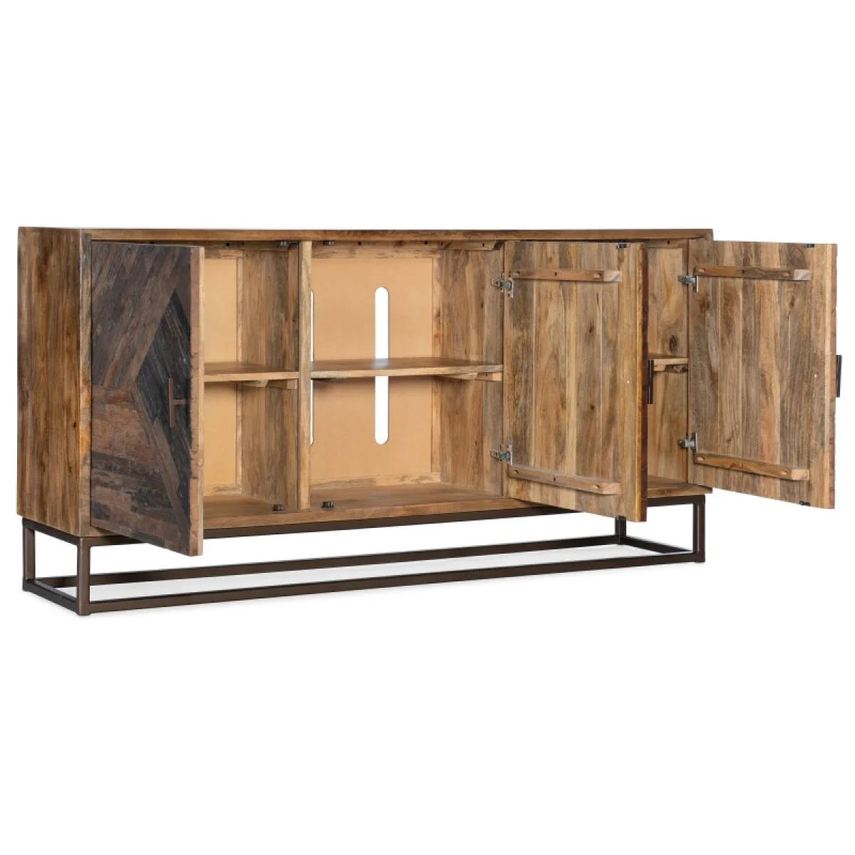 5905-55 Entertainment Console Entertainment Stands Brown 6