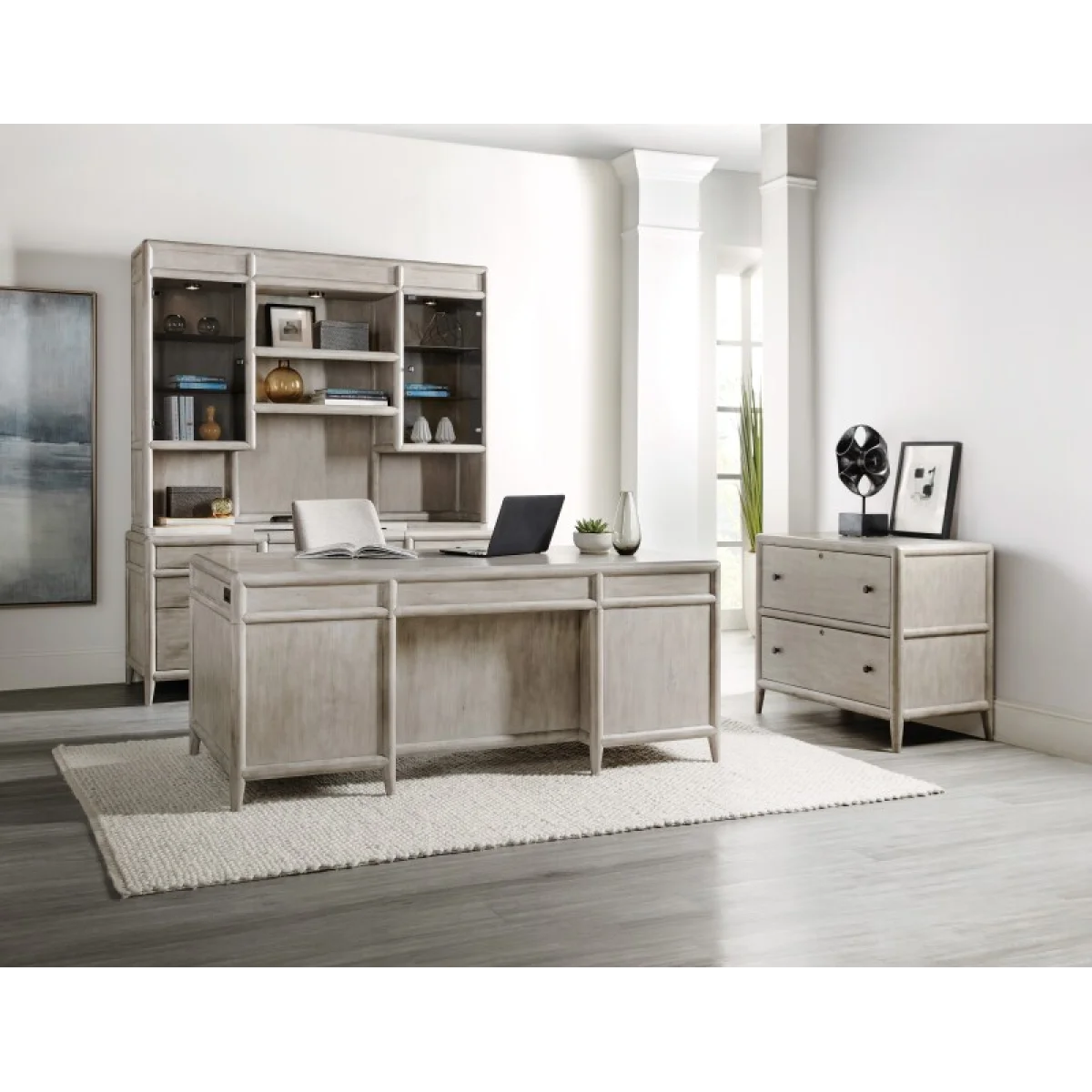 Burnham Executive Desk Desks Brown 10