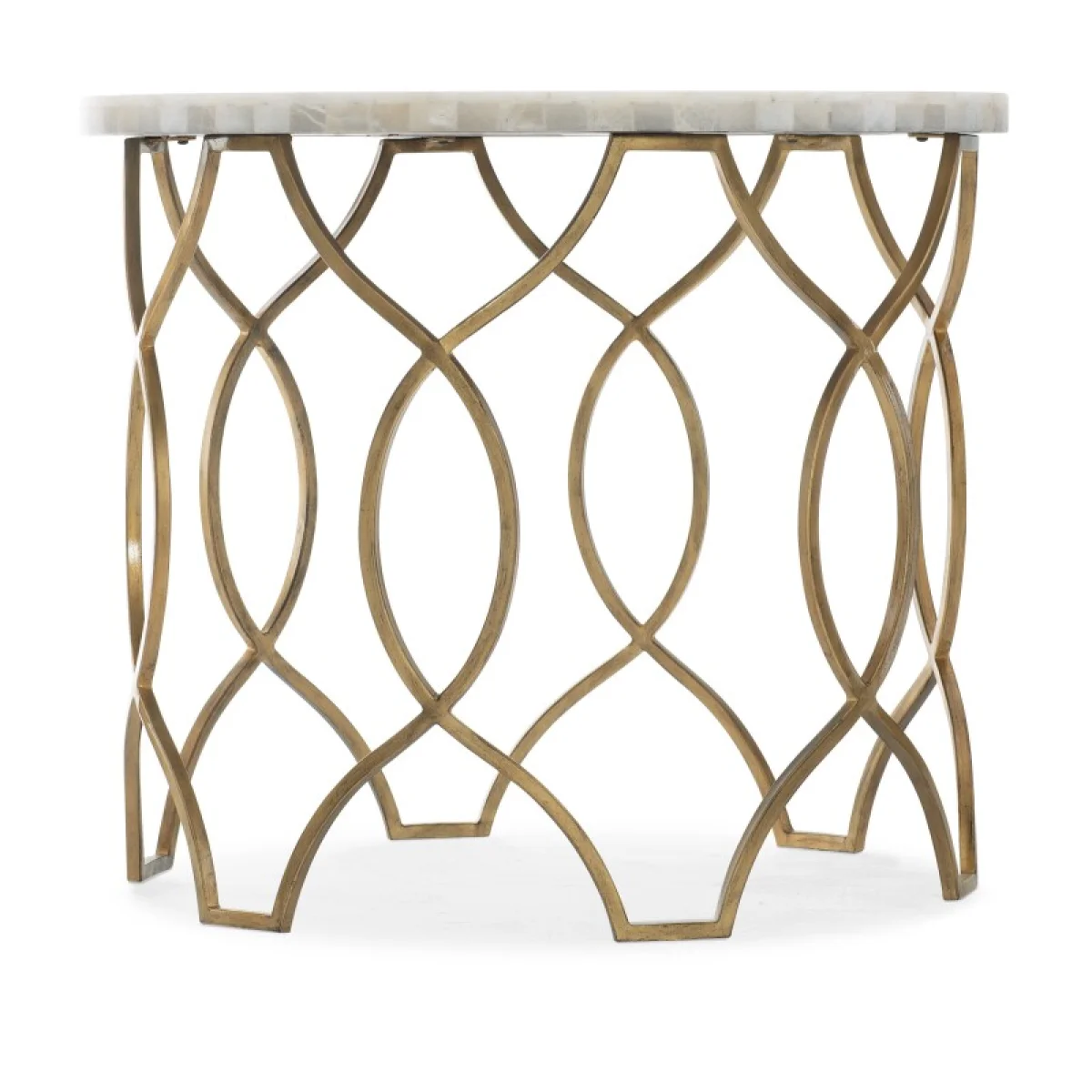 Melange Corrina Round Lamp Table End tables End Tables 4
