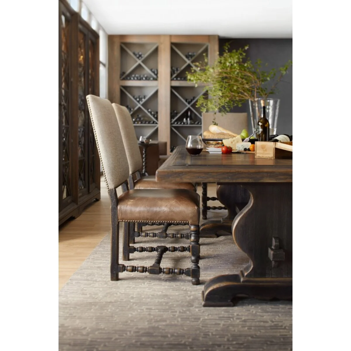 Hill Country Casual Dining Bandera 86in Table Top w/2-18in Leaves Dining Table Tops Brown 9
