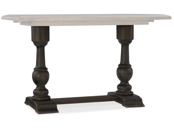 Hill Country Casual Dining Balcones 60in Friendship Table Base Dining Table Bases Brown