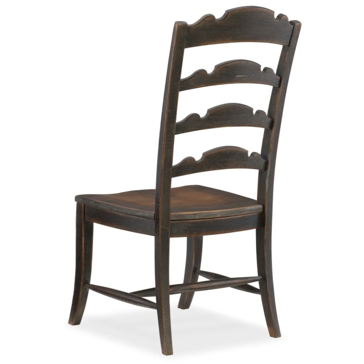 Hill Country Twin Sisters Ladderback Side Chair Chairs & Benches Blacks 6