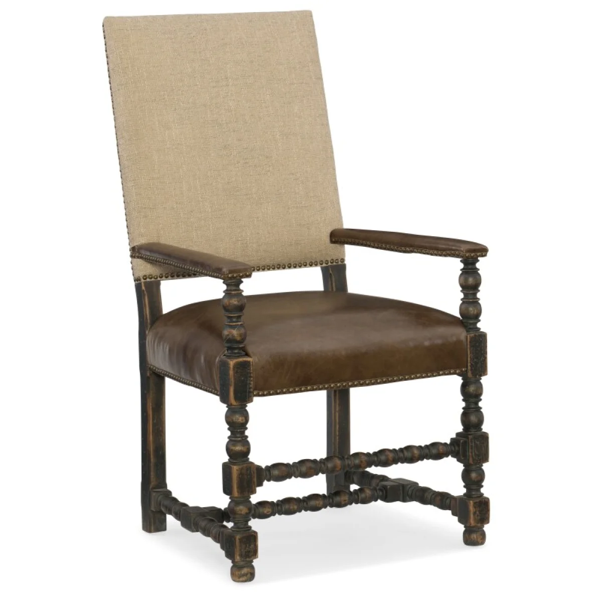 Hill Country Comfort Upholstered Arm Chair Chairs & Benches Beige 4