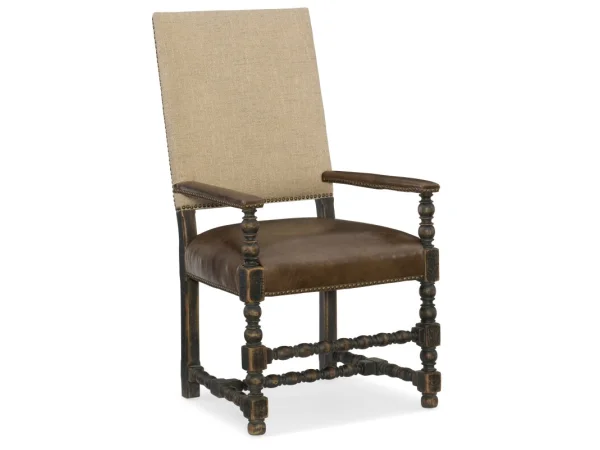 Hill Country Comfort Upholstered Arm Chair Chairs & Benches Beige