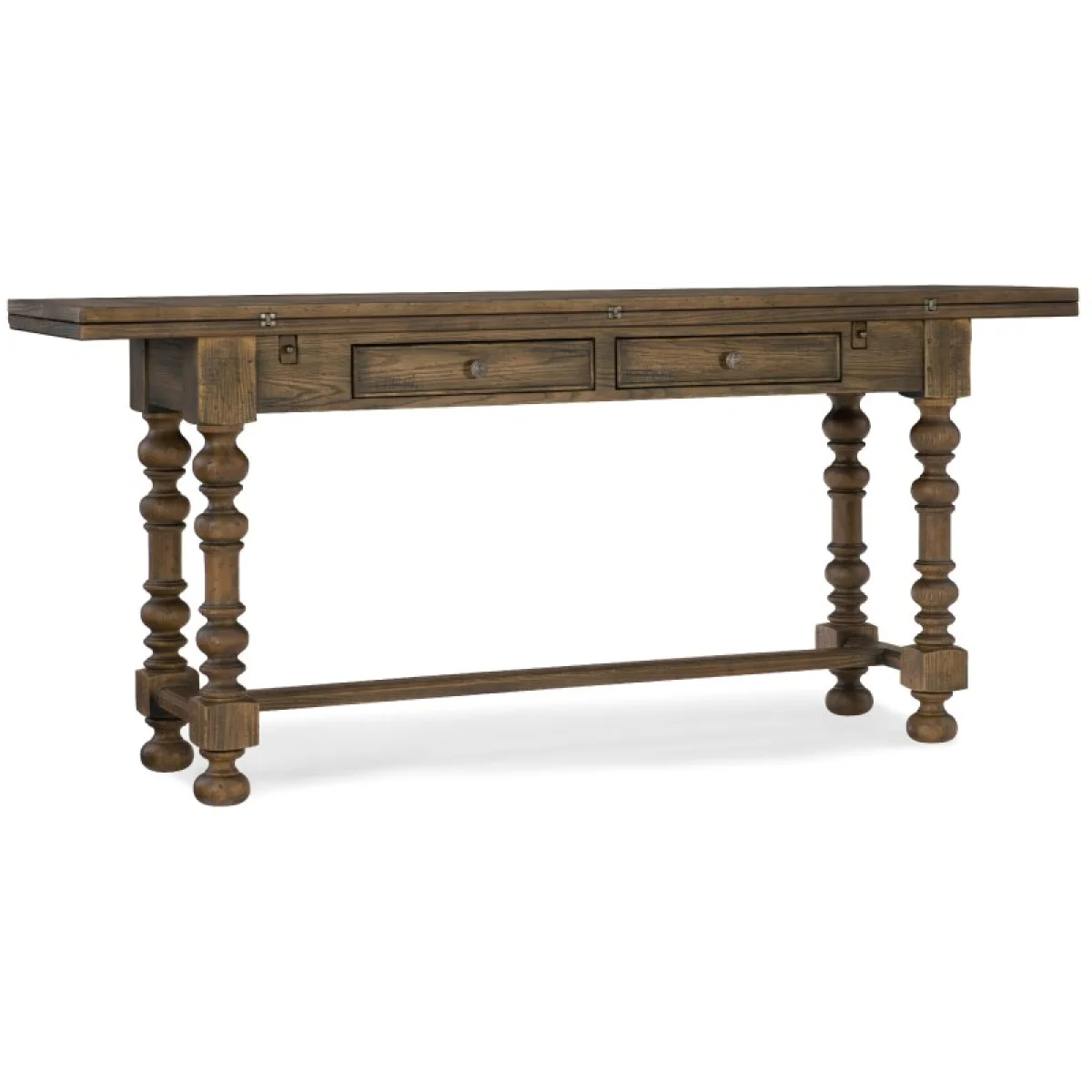 Hill Country Bluewind Flip-Top Console Table Console Tables Brown 4