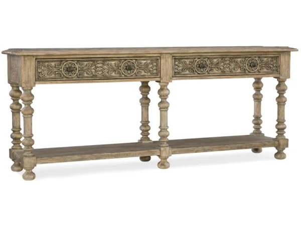 Hill Country Bexar Leg Huntboard Console Tables Brown