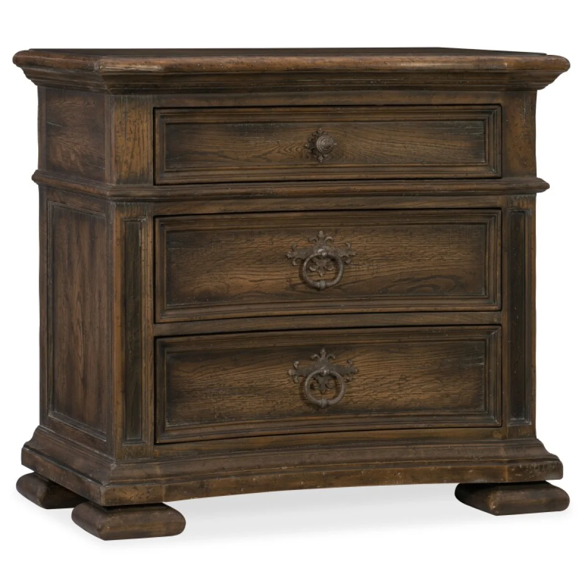 Hill Country Elmendorf Three-Drawer Nightstand Nightstands Brown 4