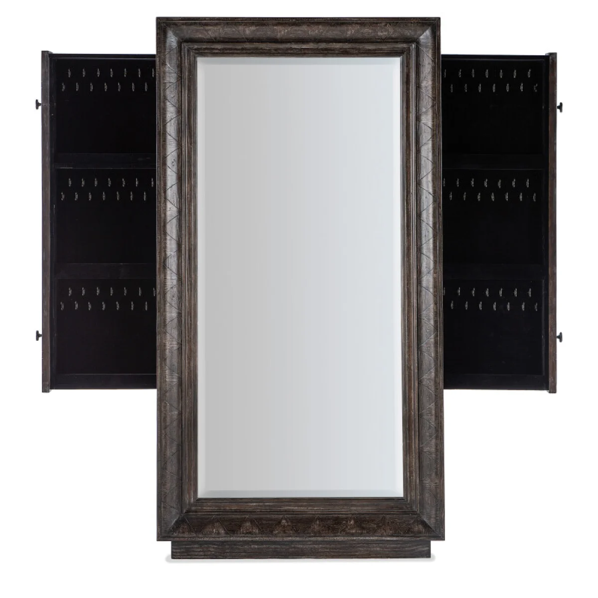 Traditions Floor Mirror withhidden jewelry storage Mirrors Brown 7