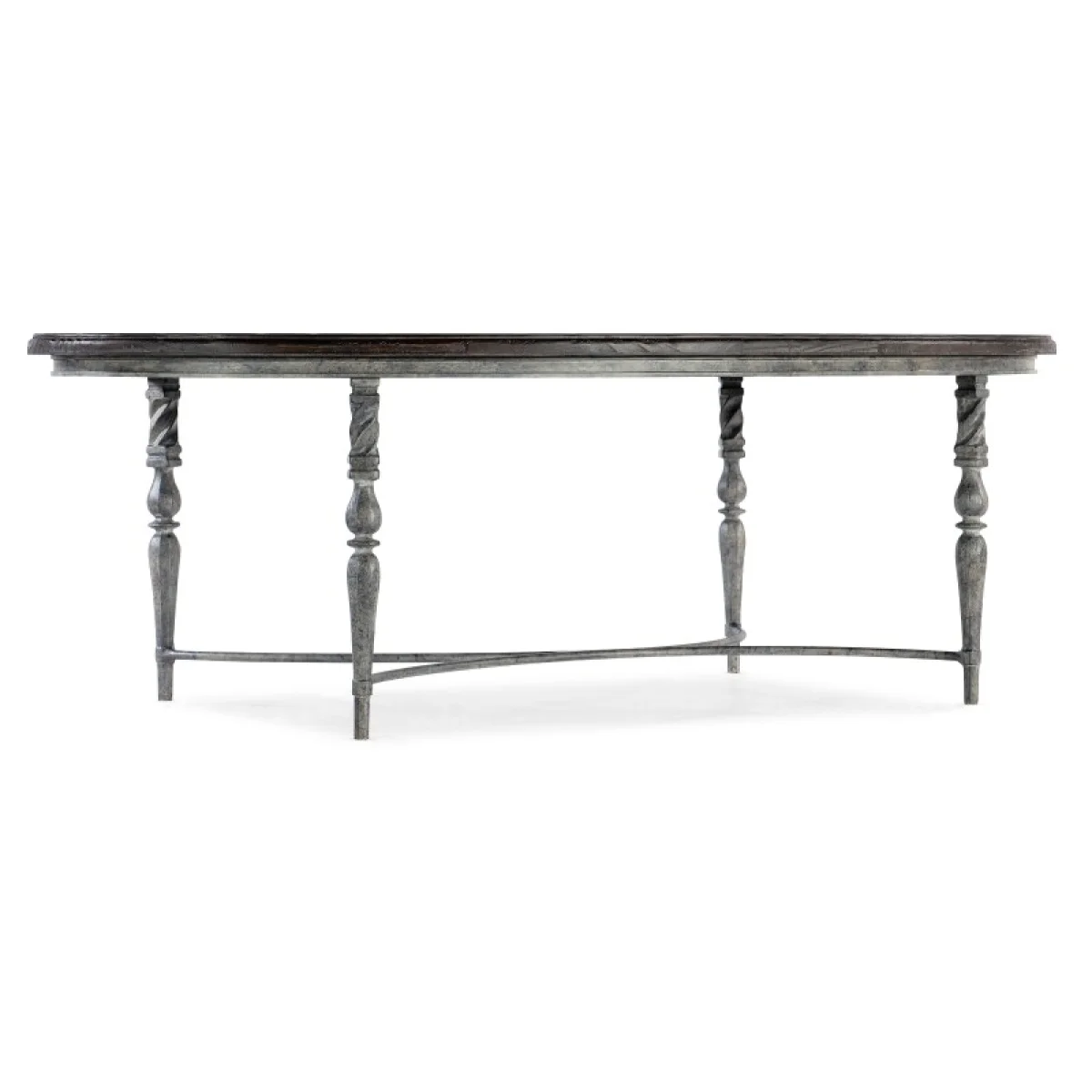 Traditions Oval Cocktail Table Cocktail & Coffee Tables Brown 6