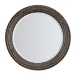 Traditions Round Mirror Bedroom Mirrors Brown 8
