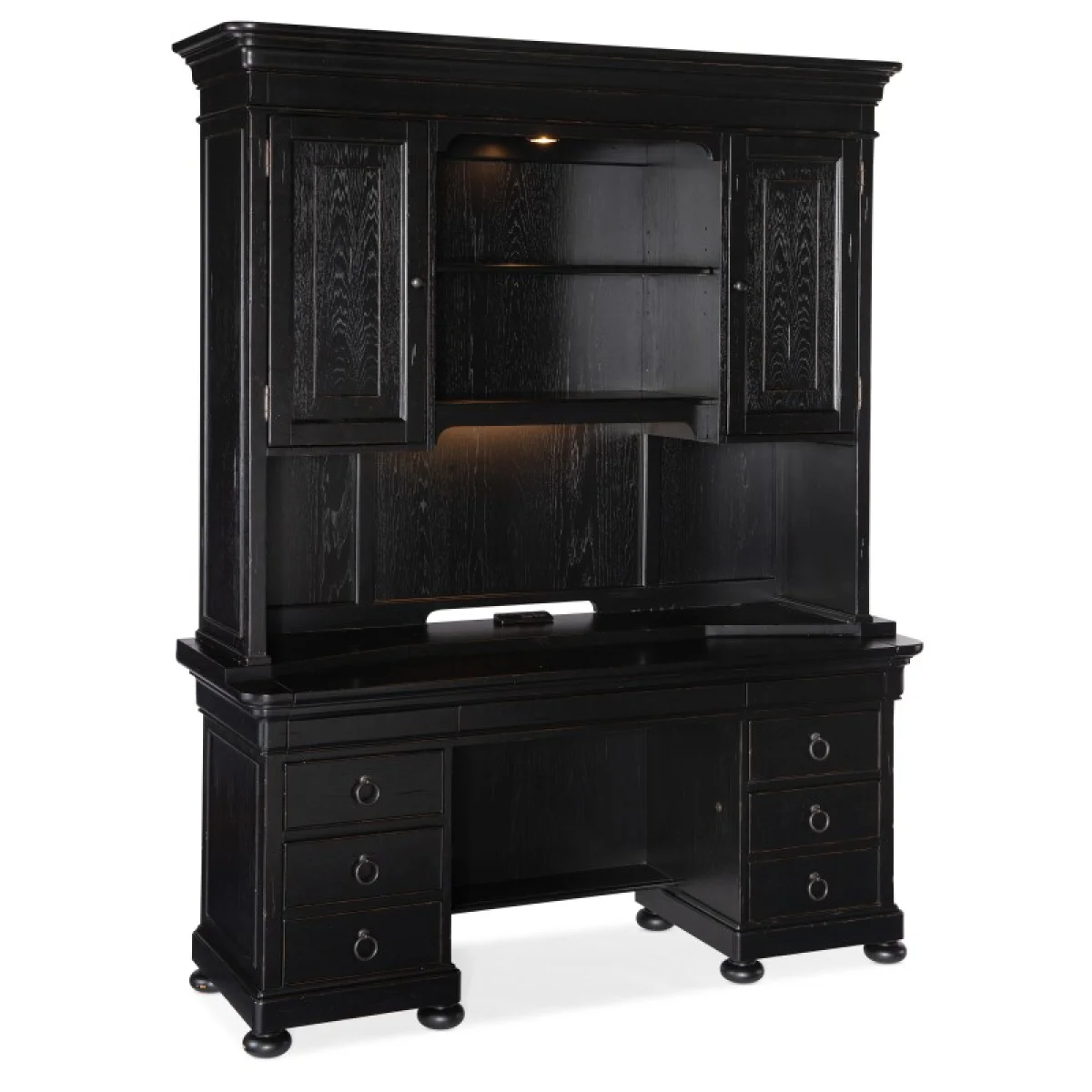 Bristowe Computer Credenza Desks black 9