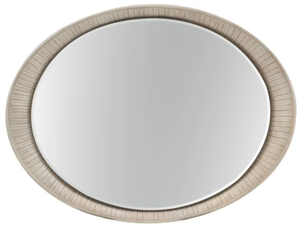 Elixir Oval Accent Mirror Bedroom Mirrors Cream